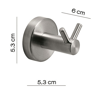 Крючок Gedy Project 5026(38) хром матовый