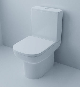 Унитаз напольный Azario Alba AZ-8323 безободковый с микролифтом