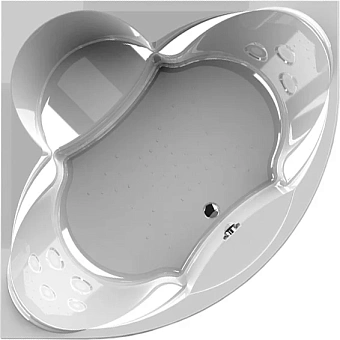 Ванна акриловая RADOMIR Филадельфия 1-01-4-0-1-042К 168х168см угловая