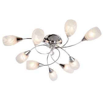 Люстра потолочная Eurosvet Virginia 2275/9 хром 60Вт 9 лампочек E27