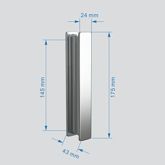 Угловое ограждение Abber Sonnenstrand AG07110-S85 195х85см стекло прозрачное