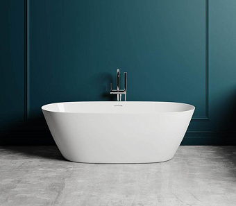 Ванна каменная SALINI SOFIA 102521MRH S-Stone матовая 165х75см отдельностоящая