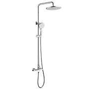 Душевая система Abber Weiss Insel AF8020W белый-хром