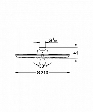 Верхний душ GROHE Rainshower Cosmopolitan 210 28368000 хром
