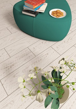 Матовый керамогранит BERYOZA CERAMICA Берн 614516 белый 14,7х59,4см 1,31кв.м.