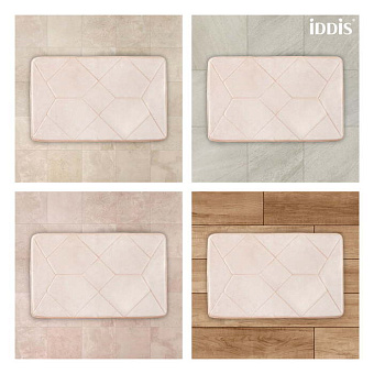 Коврик для ванной IDDIS Basic B23P580i12 50х80см розовый