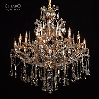 Люстра потолочная Chiaro Одетта 405010316 640Вт 16 лампочек E14