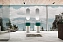 Раковина напольная Abber Kristall AT2701White-Aquamarin-H 45х45см