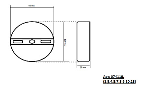 Бра KINK Light Девушка 74110,8 18Вт LED