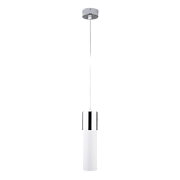 Светильник подвесной Eurosvet Double Topper 50135/1 LED хром/белый 12Вт LED
