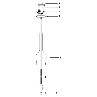 Светильник подвесной Maytoni Lacrima P007-PL-01-W 40Вт E14