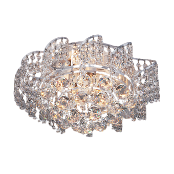 Люстра потолочная Eurosvet Charm 16017/6 белый с серебром Strotskis 60Вт 6 лампочек E27