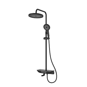 Смеситель для ванны IDDIS SpaHome SPABLBTi06 чёрный матовый