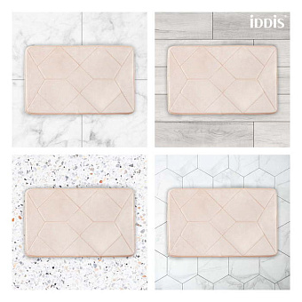 Коврик для ванной IDDIS Basic B23P580i12 50х80см розовый