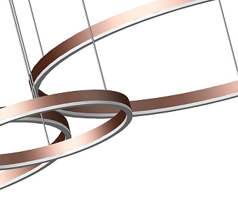 Люстра подвесная KINK Light Тор 08223,04P(3000K) 110Вт 3 лампочек LED