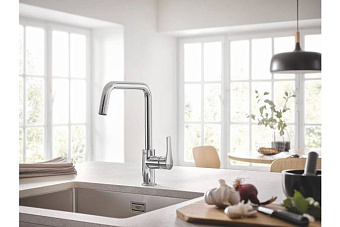 Смеситель для кухни GROHE Eurosmart 30567000 высокий излив хром
