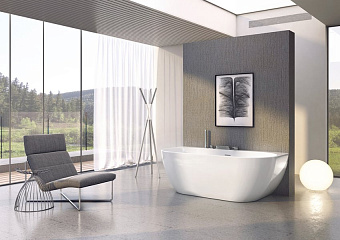 Ванна акриловая RAVAK FREEDOM W XC00100024 166х80см отдельностоящая