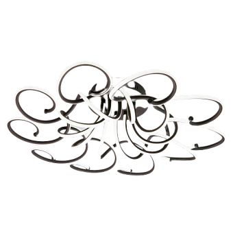 Светильник потолочный Eurosvet Rosca 90236/10 чёрный кофе Smart 300Вт LED