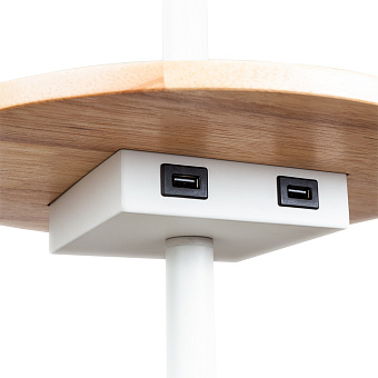 Торшер Arte Lamp COMBO A4056PN-1WH 60Вт E27