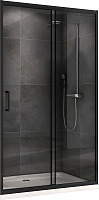 Душевая дверь Abber Schwarzer Diamant AG30160B 195х160см стекло прозрачное
