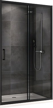 Душевая дверь Abber Schwarzer Diamant AG30160B 195х160см стекло прозрачное