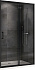 Душевая дверь Abber Schwarzer Diamant AG30160B 195х160см стекло прозрачное