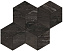Керамическая мозаика Atlas Concord Италия Marvel Edge AEPL Absolute Brown Mosaico Esagono Lappato 30х35см 0,42кв.м.