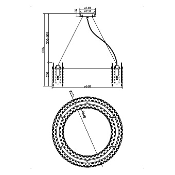 Люстра подвесная Maytoni Rocio MOD036PL-12N 40Вт 12 лампочек E14