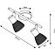 Спот Arte Lamp PARRY A5062AP-2AB 40Вт 2 лампы E14