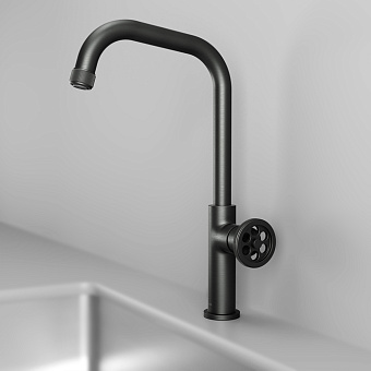 Смеситель для кухни IDDIS Grange GRAGM00i05 поворотный излив графитовый