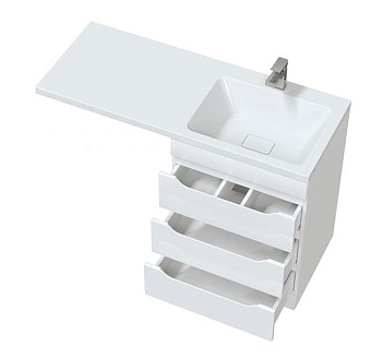 Тумба с раковиной MIRSANT Soho УТ000049929 46х54,5х78,9см