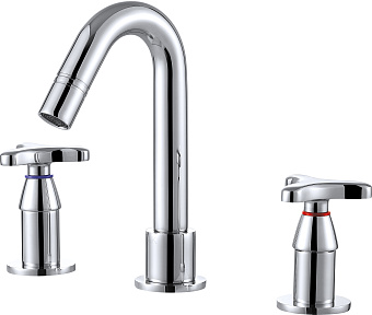 Смеситель для раковины D&K HessenGoethe DA1384141 хром