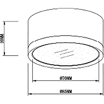 Светильник потолочный Maytoni Hoop C086CL-GX53-SRD-B 15Вт GX53