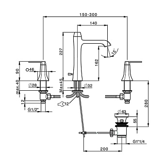 Смеситель для раковины Cisal Complementi CF0010607E розовое золото