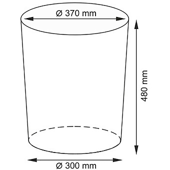 Корзина для белья WASSERKRAFT Main WB-410-M коричневый 51,6л