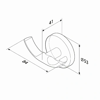 Крючок AM-PM X-Joy A85A35600 хром