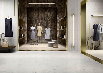Настенная плитка MARAZZI ITALY Allmarble M6T0 Wall Altissimo Lux 40х120см 2,88кв.м. глянцевая