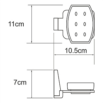 Мыльница WASSERKRAFT Abens K-3229 чёрный