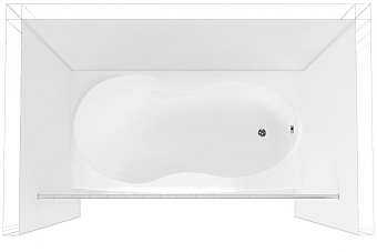 Карниз для ванны Aquanet прямой 190, 158951