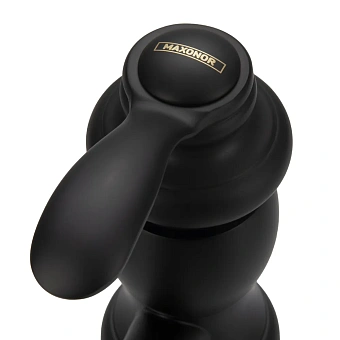 Смеситель для кухни Maxonor MN4176-7 поворотный излив чёрный