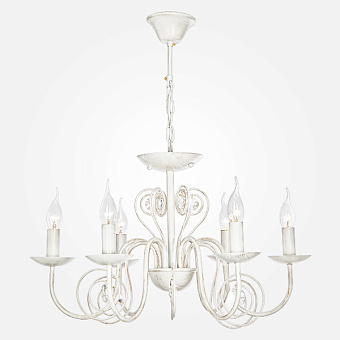 Люстра потолочная Eurosvet Tomas 60018/6 белый с золотом 60Вт 6 лампочек E14