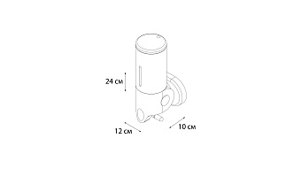 Дозатор FIXSEN HOTEL FX-31012A полированная сталь