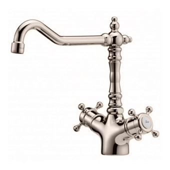 Смеситель для раковины Huber Victorian VTT520102A никель