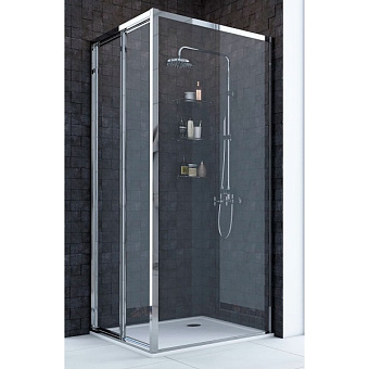 Угловое ограждение Акватон Prima 1A231305XX000 190х80см стекло прозрачное