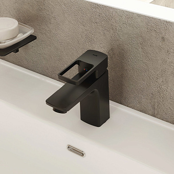 Смеситель для раковины IDDIS Bild BILBL00i01 чёрный матовый