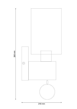 Бра Lucia Tucci NATURA W096.1 60Вт E27