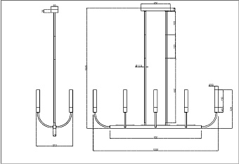 Светильник потолочный Maytoni Deja Vu MOD423CL-08C 200Вт G9