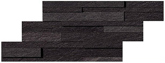 Керамическая мозаика Atlas Concord Италия Klif AN7N Dark Brick 3D 28х55см 0,62кв.м.