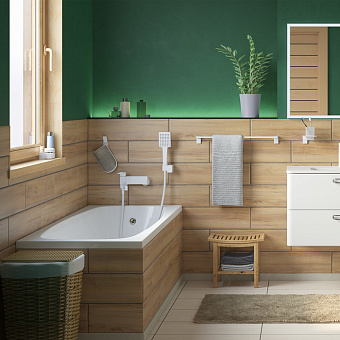 Смеситель для ванны IDDIS Slide SLIWT00i02 белый матовый