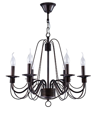 Люстра подвесная Freya Velia FR2046-PL-06-BR 60Вт 6 лампочек E14